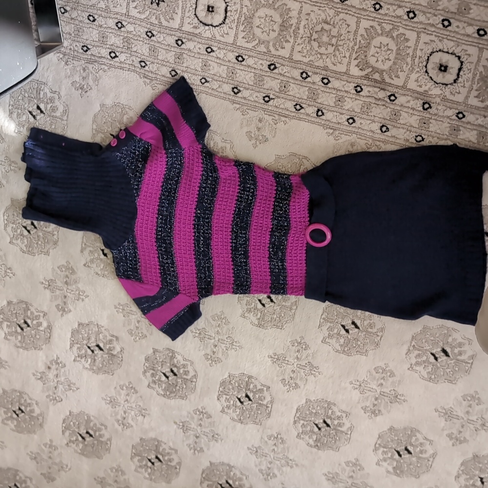 Girls Sz 14/16 Purple Knit Dress